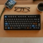Advanced Gray 104+47 Fog Transparent PC Pad Printing ai3D Keycaps Set Cherry Profile for Mechanical Keyboard